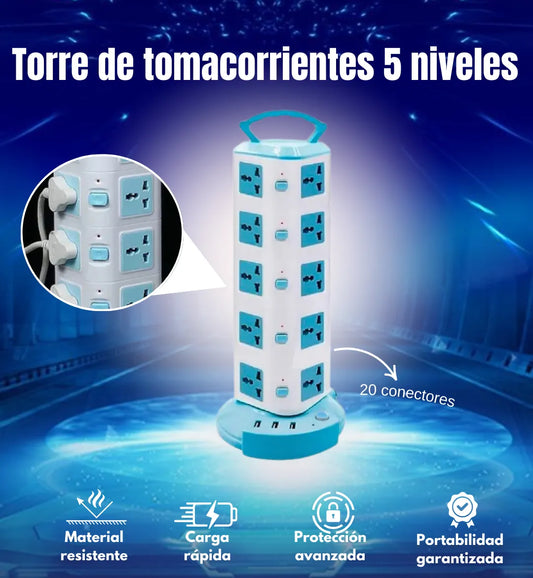 MULTIPLUG: TORRE ENCHUFE MULTIFUNCIONAL