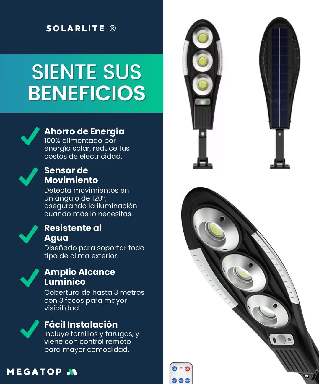 SolarLite: Luz LED Solar