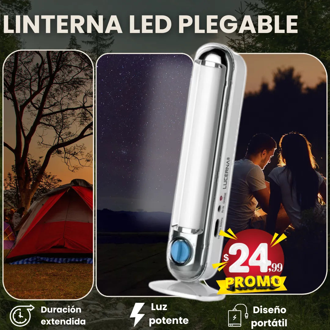 Linterna led  plegable ©︎