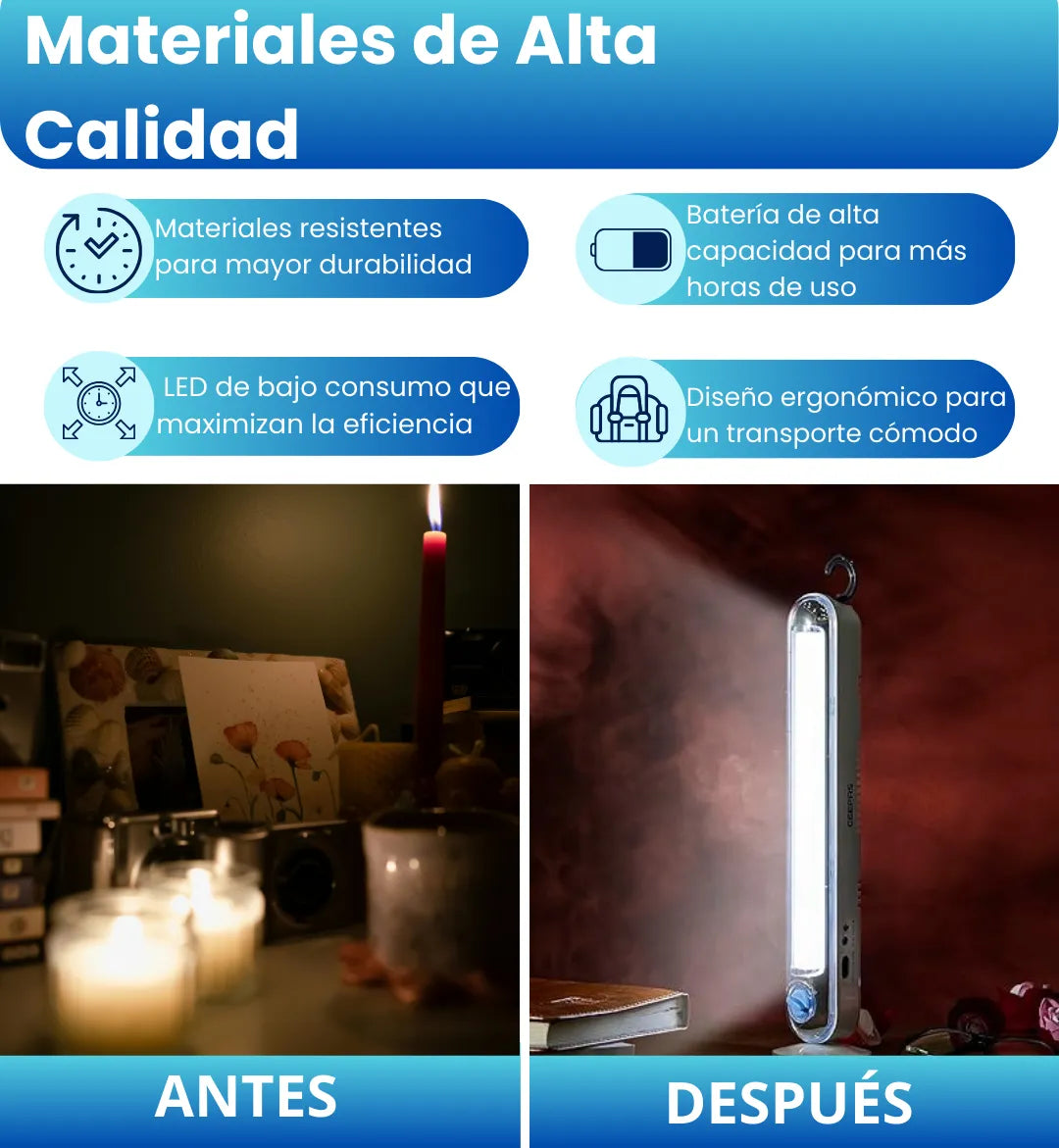 Linterna led  plegable ©︎
