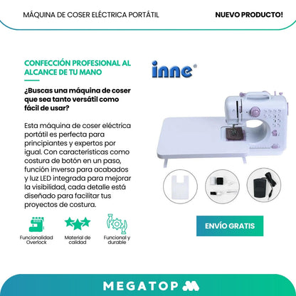 Inne: Máquina de coser eléctrica portátil